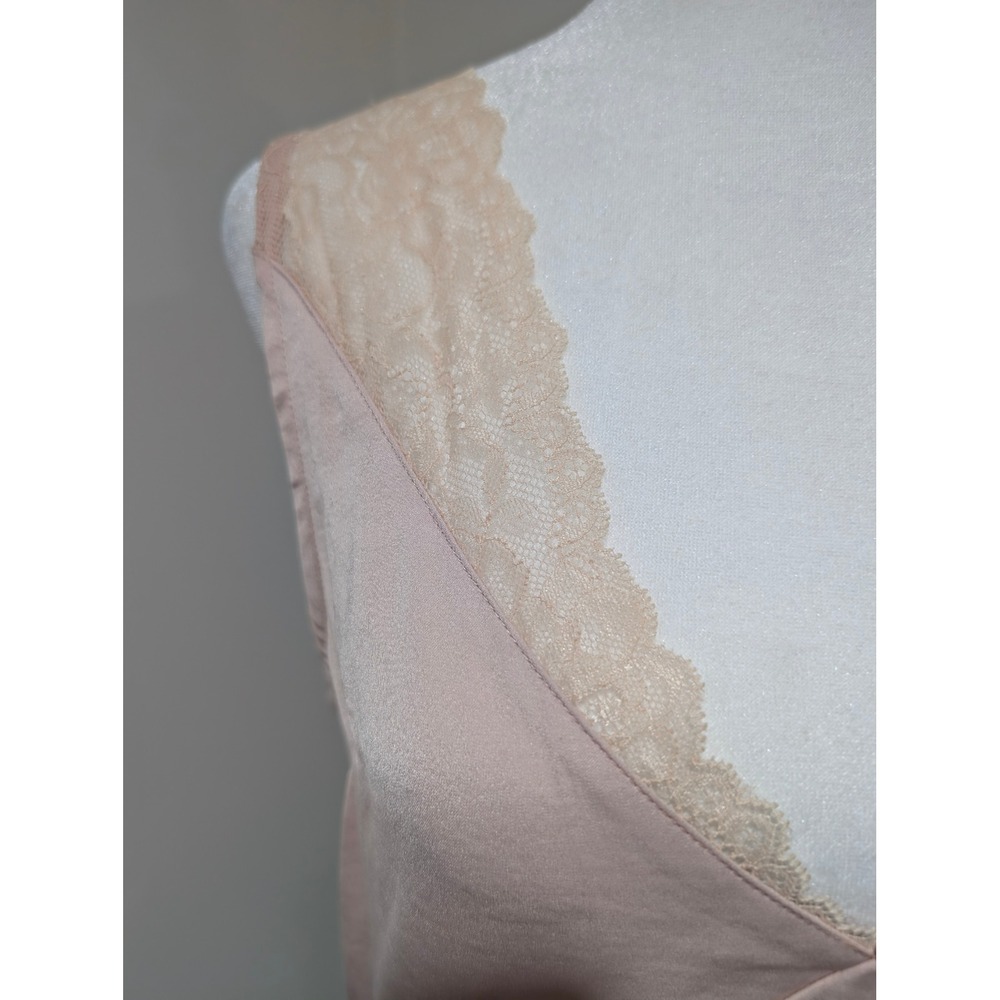 Scotch & Soda Pink Lace Trim V-Neck Camisole Coquette Fairy Ballet Tank Top S - Picture 5 of 12